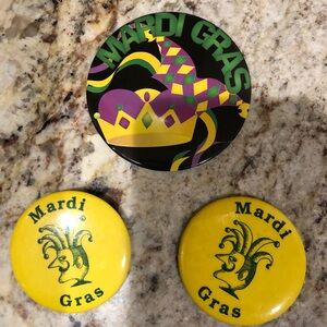 Mardi Gras Button Set